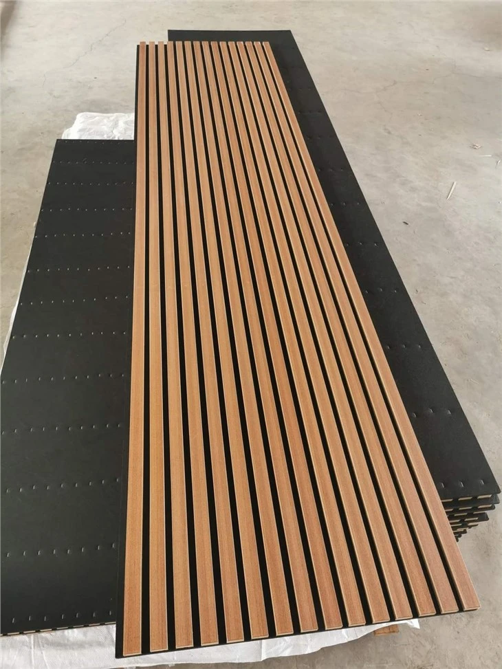 Panel Wal Pren Slat Acwstig