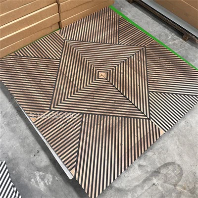 CNC Cerfiedig Pvc Wpc Panel Wal Taflen Wal wedi'i Lamineiddio