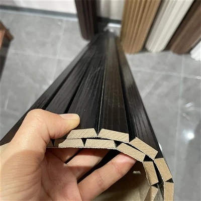 Paneli MDF Hyblyg Bwrdd Fluted MDF Bendable 600x2400x9mm Panel Argaen Pren Derw Hyblyg