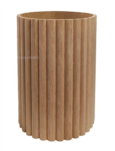 Panel wal llithren pren derw solet hyblyg